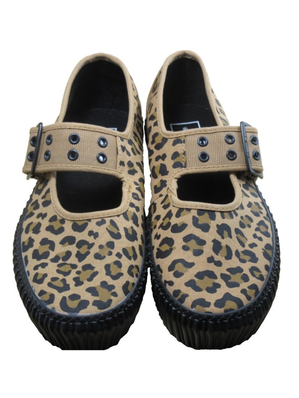 Vans Women's Mary Jane Creeper Grunge Core Leopard Buckle Shoes Size 13.5 NEW - Picture 3 of 7